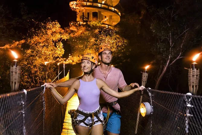 Xplor Fuego Night Tour from Cancun with Dinner